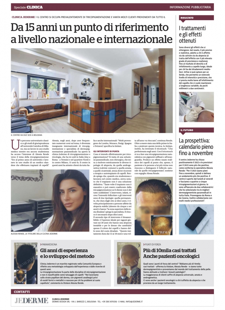"La Repubblica" talks about us